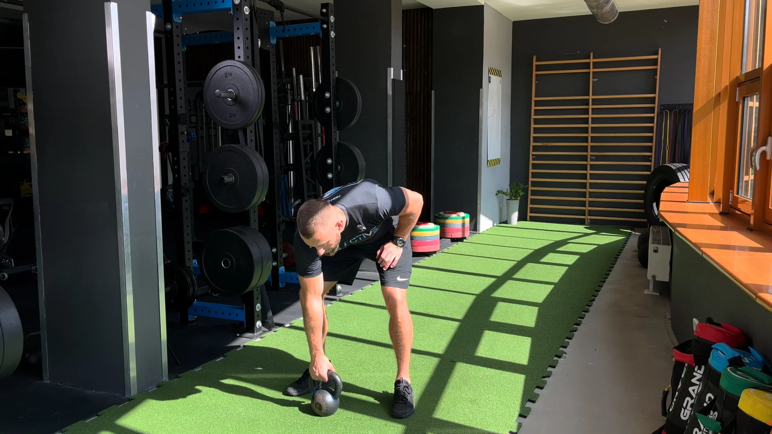 Goblet squat z kettlem